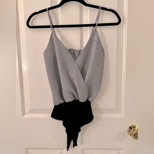 Striped bodysuit